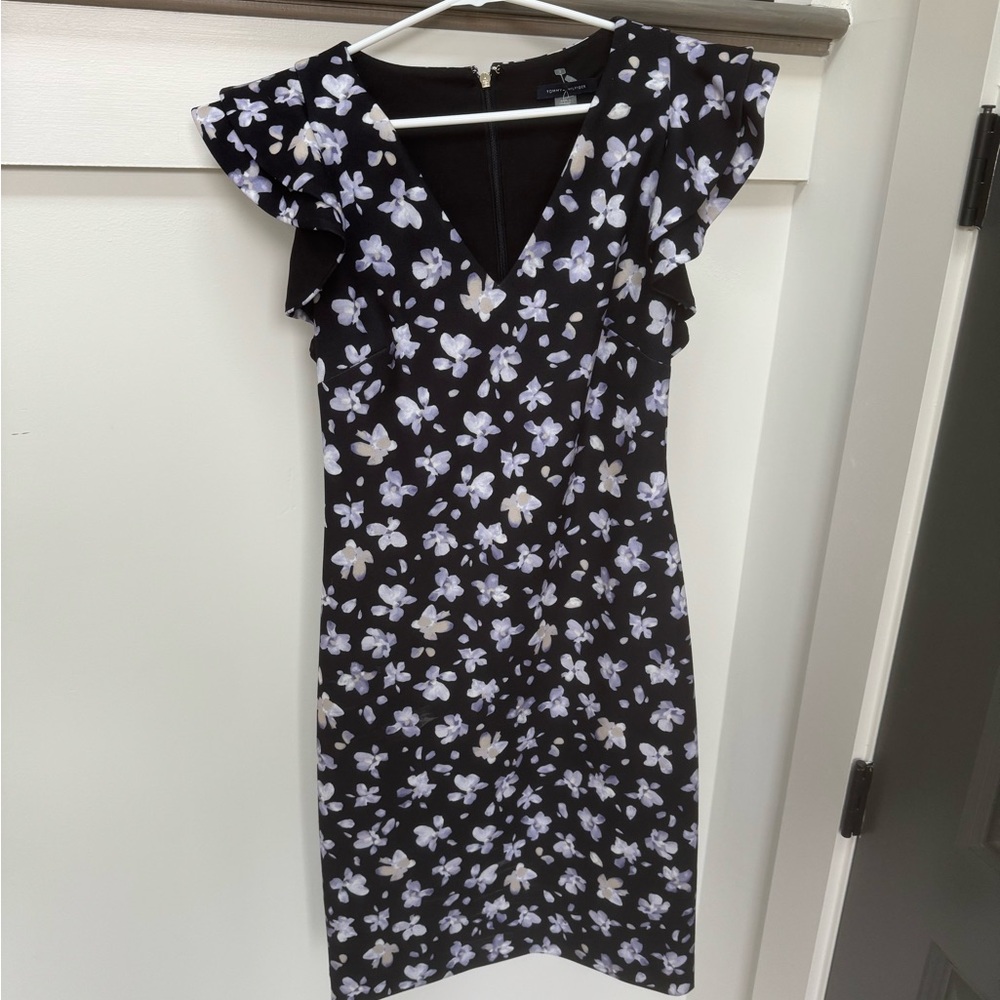 Tommy Hilfiger Floral Black Dress